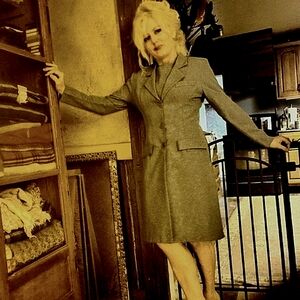 Vintage  gag me-Poly dress and jacket. Marie Clare Fashion- Jacket is we…